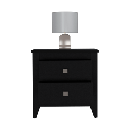 Mesa de Noche Dalot, Wengue, con Cajones y Diseño Moderno ZF - VIRTUAL MUEBLES