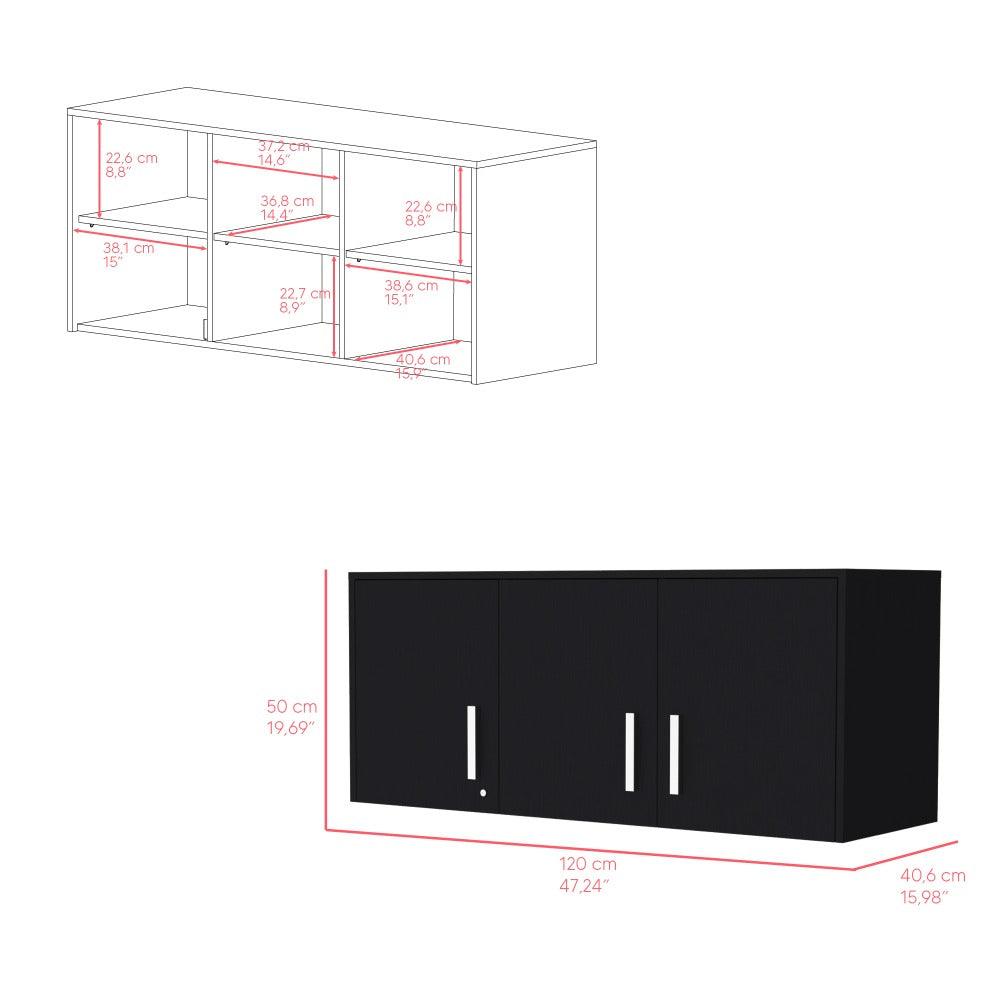 Gabinete 3 Pues Pared  Wengue