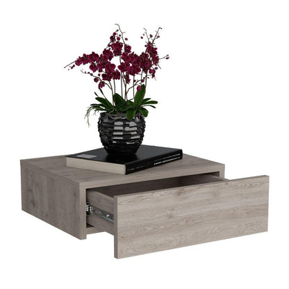 Mesa de Noche Flotante Milano Ceniza