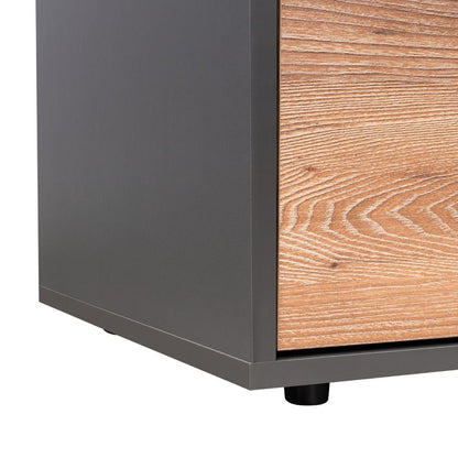 Mesa de noche Galanto Plomo Miel