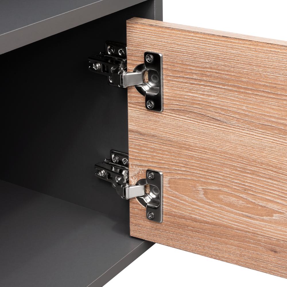 Mesa de noche Galanto Plomo Miel