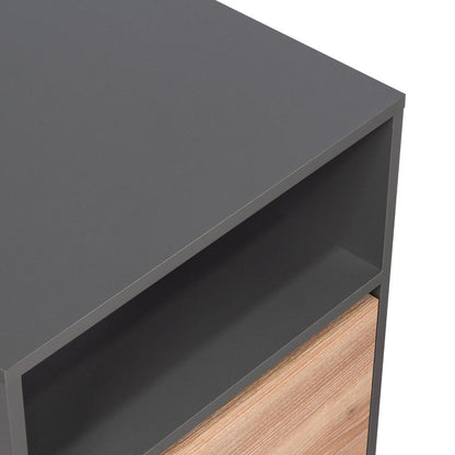 Mesa de noche Galanto Plomo Miel