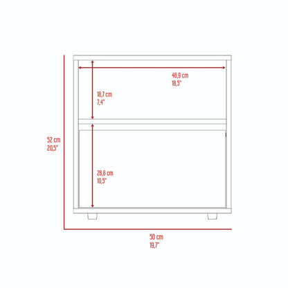 Mesa de noche Galanto Plomo Miel
