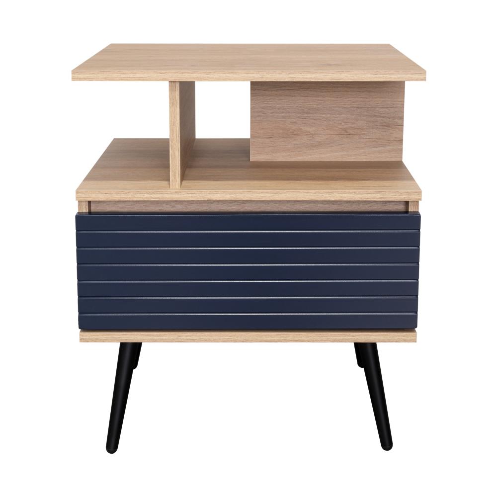 Nochero Nevis 1Cajon  Rovere Azul Navy