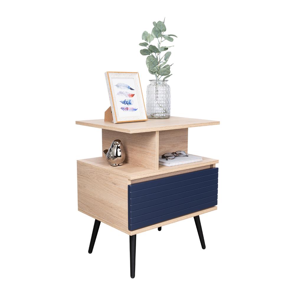 Nochero Nevis 1Cajon  Rovere Azul Navy