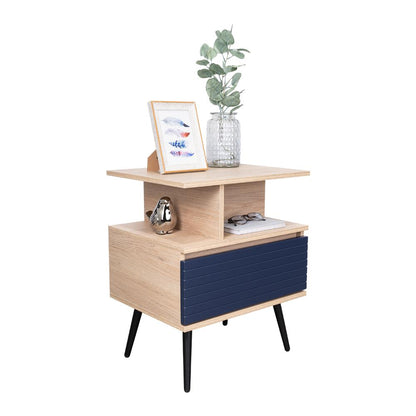 Nochero Nevis 1Cajon  Rovere Azul Navy