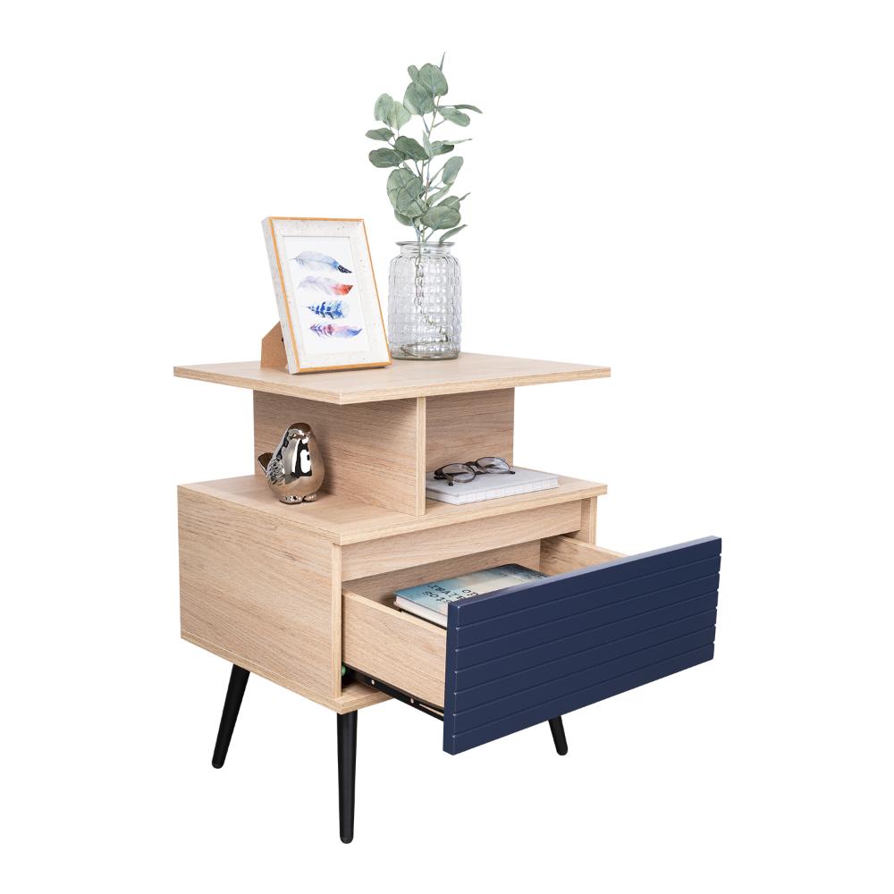 Nochero Nevis 1Cajon  Rovere Azul Navy