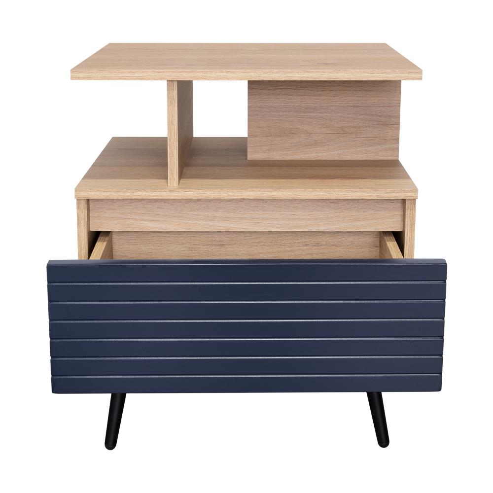 Nochero Nevis 1Cajon  Rovere Azul Navy