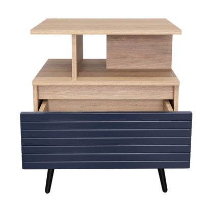 Nochero Nevis 1Cajon  Rovere Azul Navy