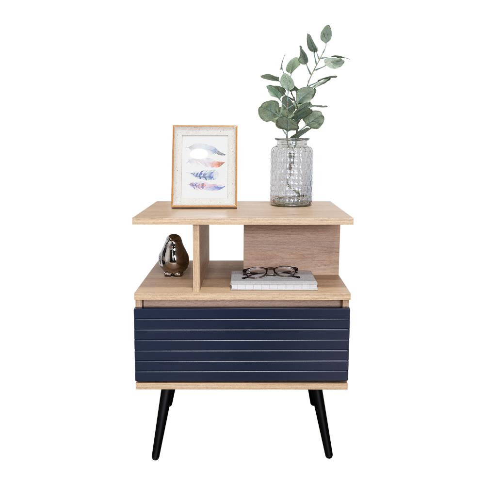 Nochero Nevis 1Cajon  Rovere Azul Navy