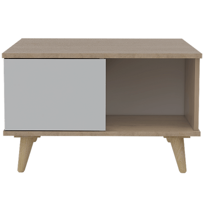 Mesa de Centro Bruno color Beige y Blanco para Sala.