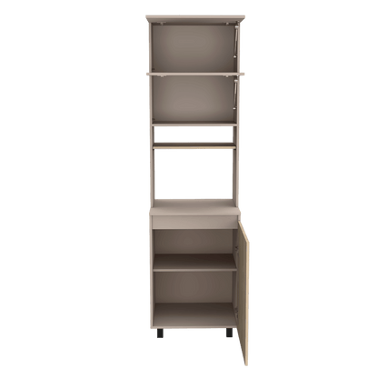 Modulo Microondas Karel color Cocoa y Beige para Cocina.