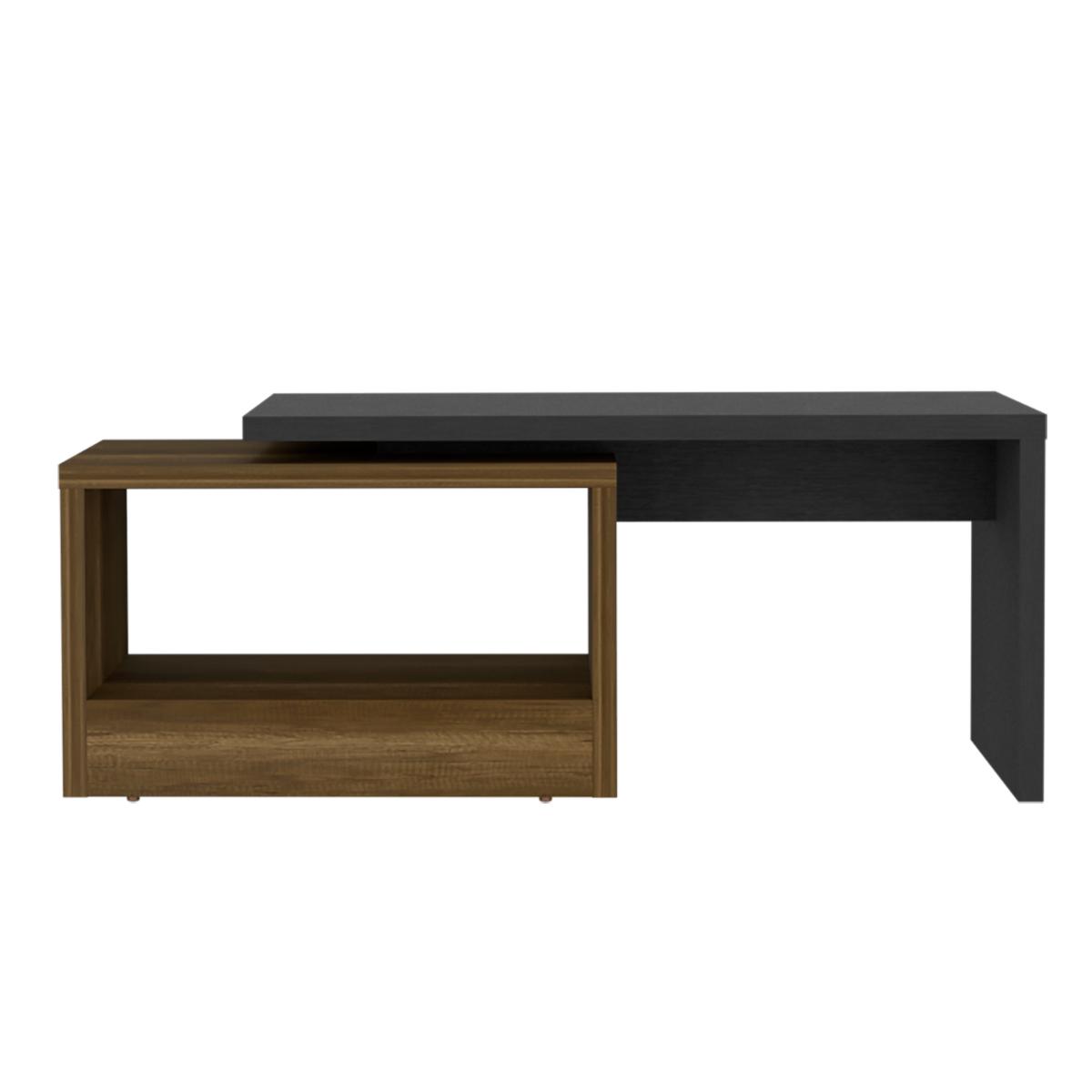 Mesa de Centro Kaia (1C) Wengue+Caramelo