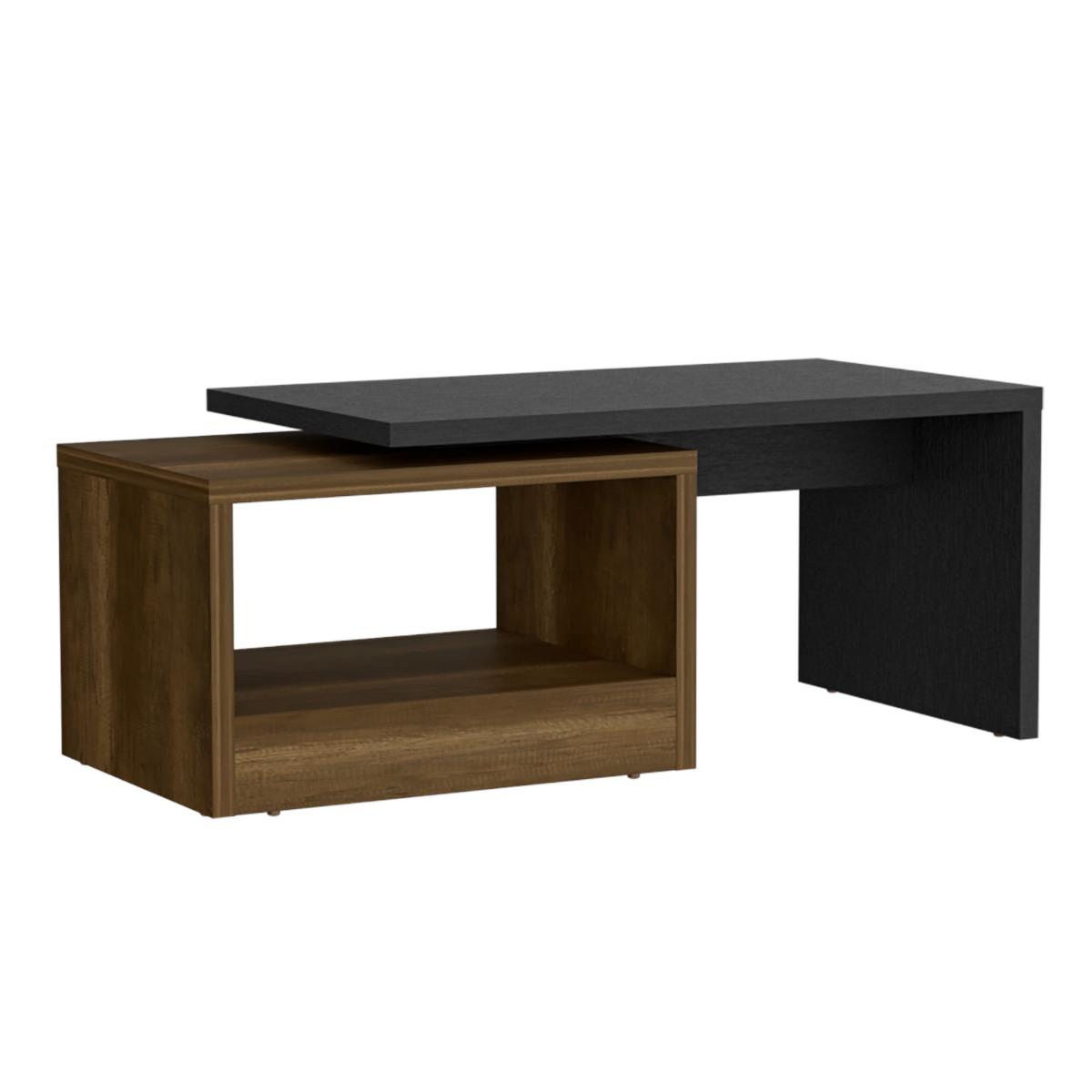 Mesa de Centro Kaia (1C) Wengue+Caramelo