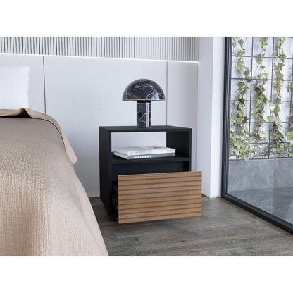 Mesa de noche Donati 1C Wengue Lenno