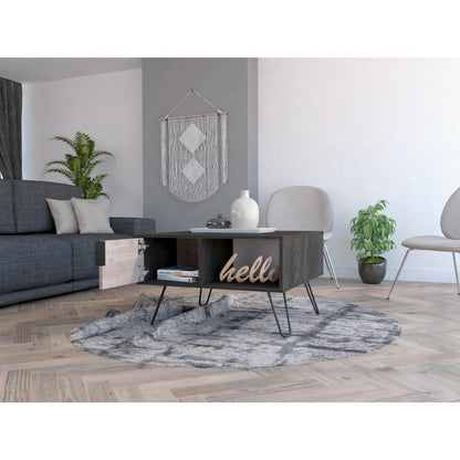 Mesa de Centro Borealis Blanco y Ceniza