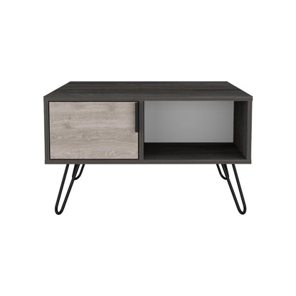 Mesa de Centro Borealis Blanco y Ceniza