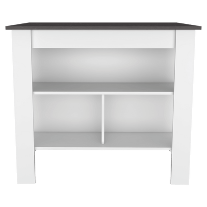 Mesa Auxiliar Cala color Blanco y Piedra para Ambientes.