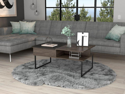 Mesa De Centro Salento Color Chocolate para Sala.