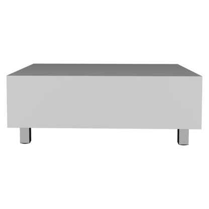 Mesa De Centro Albar Color Blanco Perla para Sala.