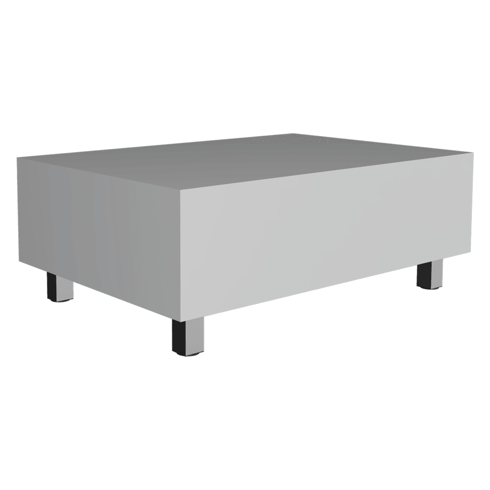 Mesa De Centro Albar Color Blanco Perla para Sala.