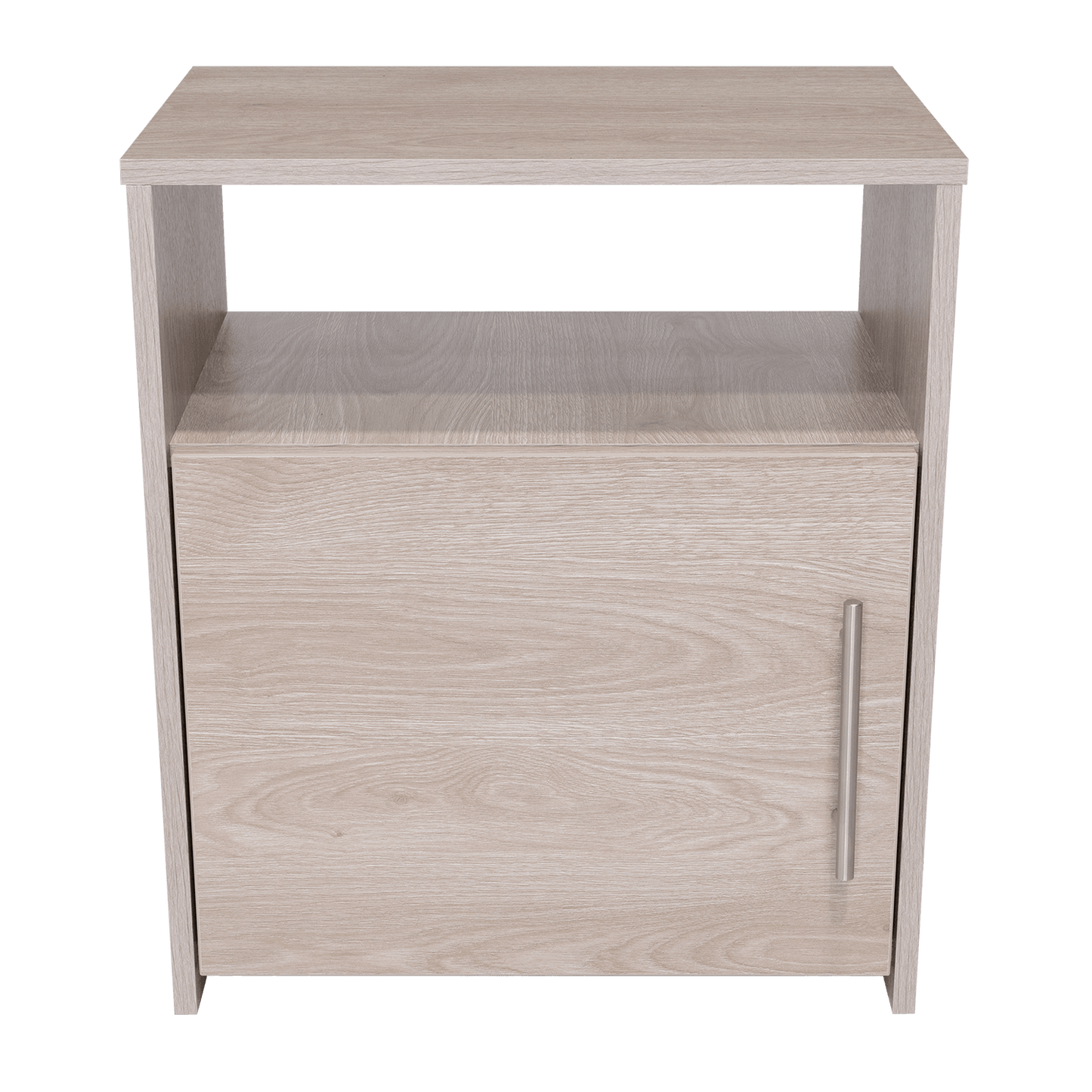 Mesa de Noche Brail, Humo, con Espacio Para Colocar Objetos Decorativos ZF - VIRTUAL MUEBLES