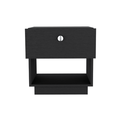 Mesa De Noche Douglas Color Wengue para Habitación.
