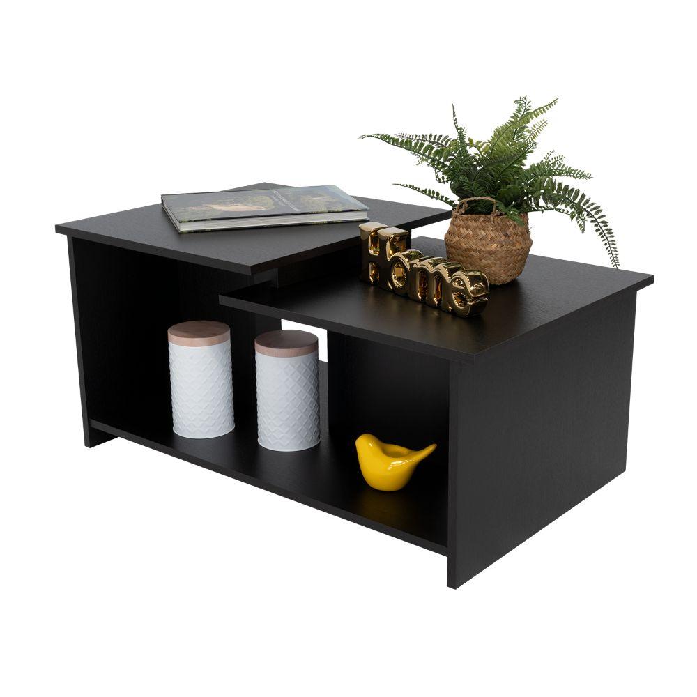 Mesa de Centro Trueno, Wengue, con Amplio Espacio Ideal Para Ubicar Decoraciones - VIRTUAL MUEBLES