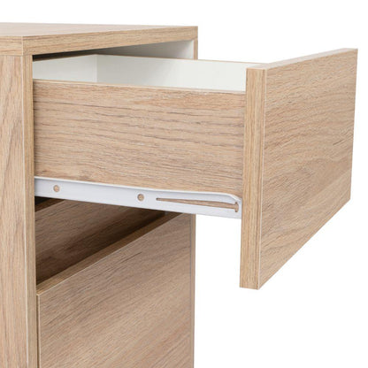 Mesa de Noche Eter Rovere y Blanco