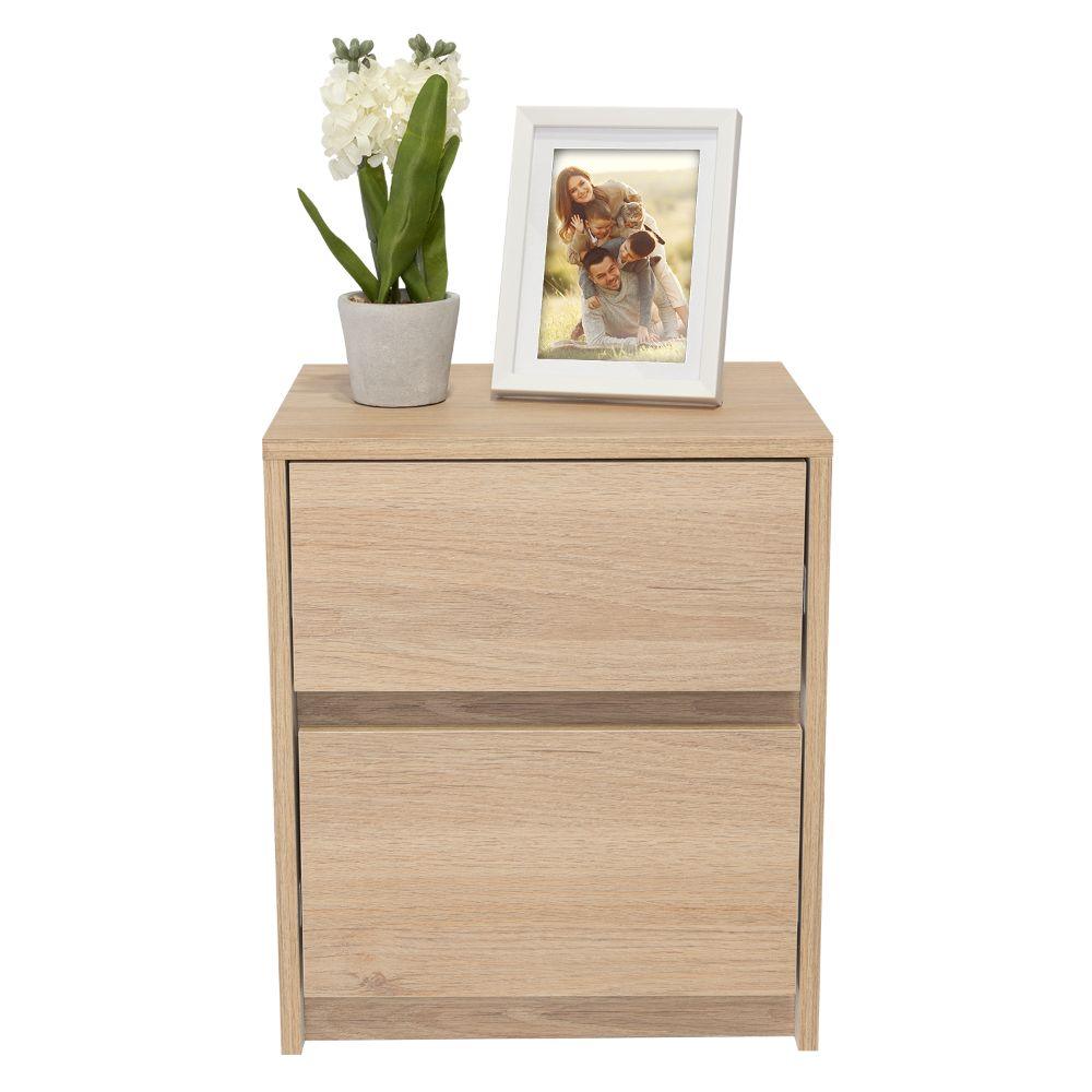 Mesa de Noche Eter Rovere y Blanco