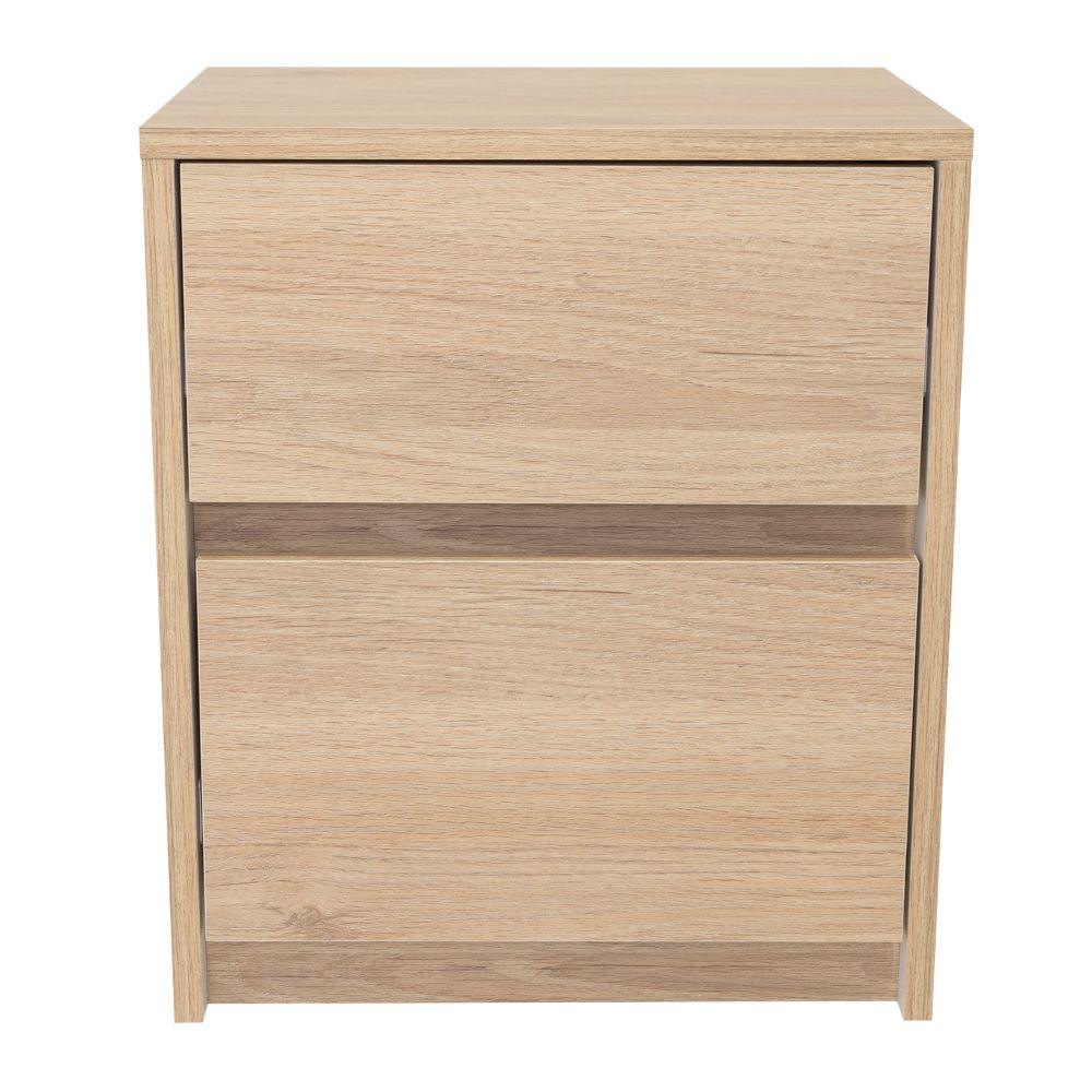 Mesa de Noche Eter Rovere y Blanco