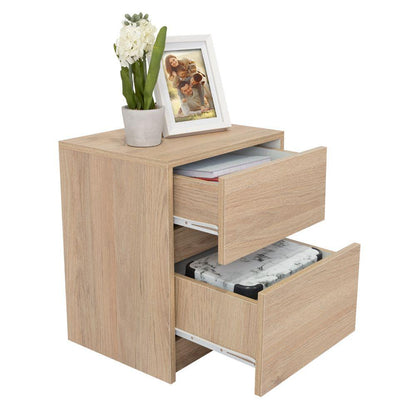 Mesa de Noche Eter Rovere y Blanco