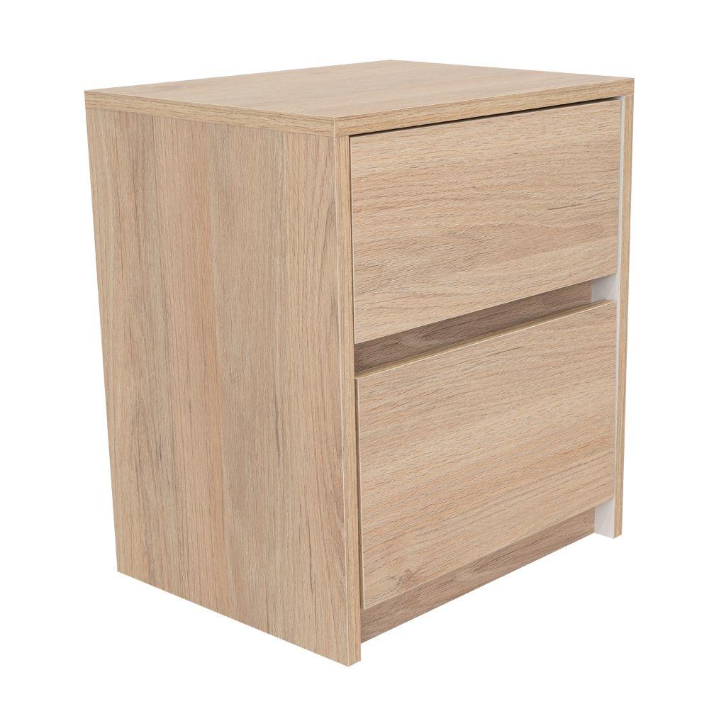 Mesa de Noche Eter Rovere y Blanco