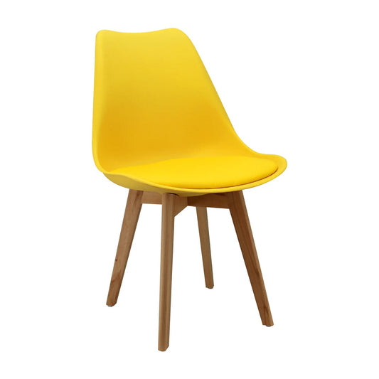 Silla Tapizada Vernaza Amarillo