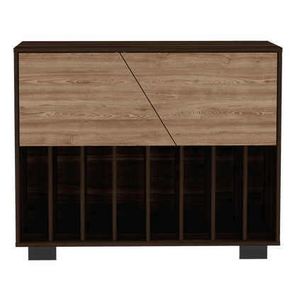 Mueble Auxiliar Lara color Caoba Y Miel Para Cocina.
