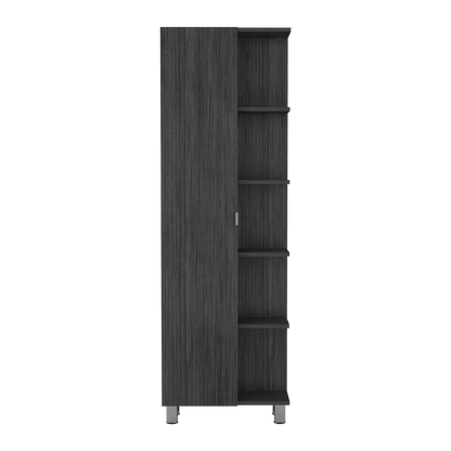 Mueble Esquinero Aran color Gris Para Sala.