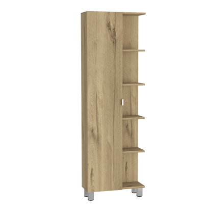 Mueble Esquinero Aran color Cafe Claro Para Sala.