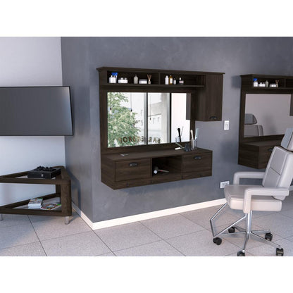 Tocador o Mueble Barberia Waltz  Nogal