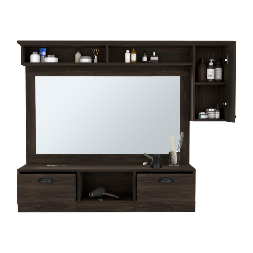 Tocador o Mueble Barberia Waltz  Nogal