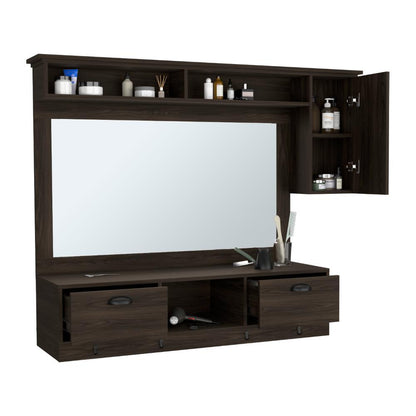 Tocador o Mueble Barberia Waltz  Nogal