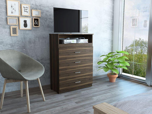 Organizador Barlovento color Caoba para Habitación.