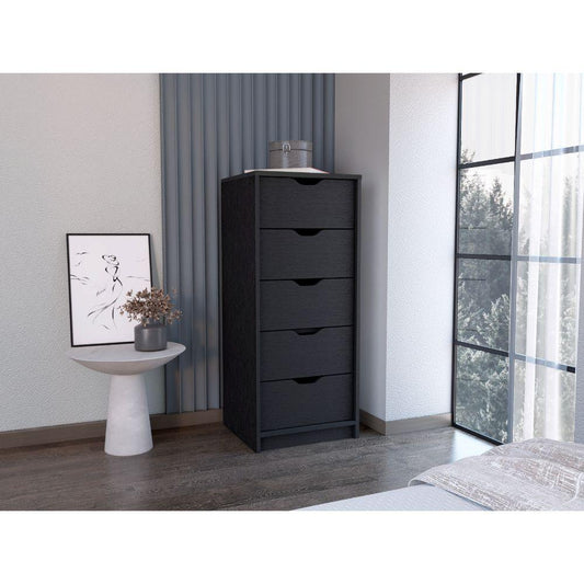 Organizador Brasilia, Wengue, con cinco cajones multiusos deslizables ZF - VIRTUAL MUEBLES