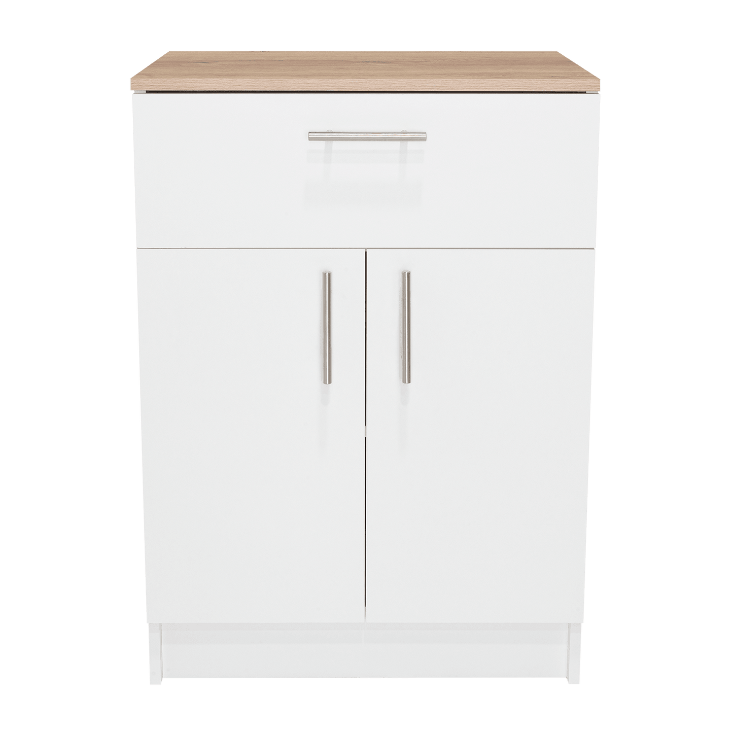 Organizador Multiusos Deneb, Blanco y Café Claro, con Dos Puertas Batientes ZF - VIRTUAL MUEBLES
