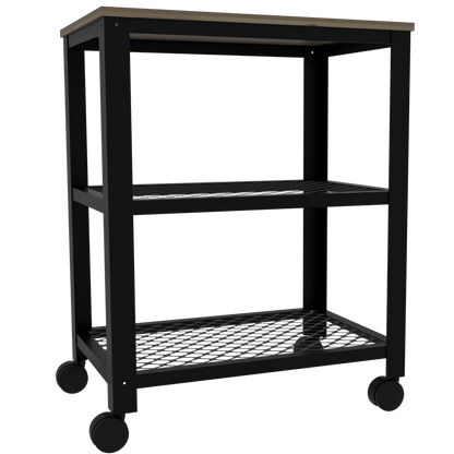 Módulo Microondas Ozana color Negro y Café claro para Cocina.