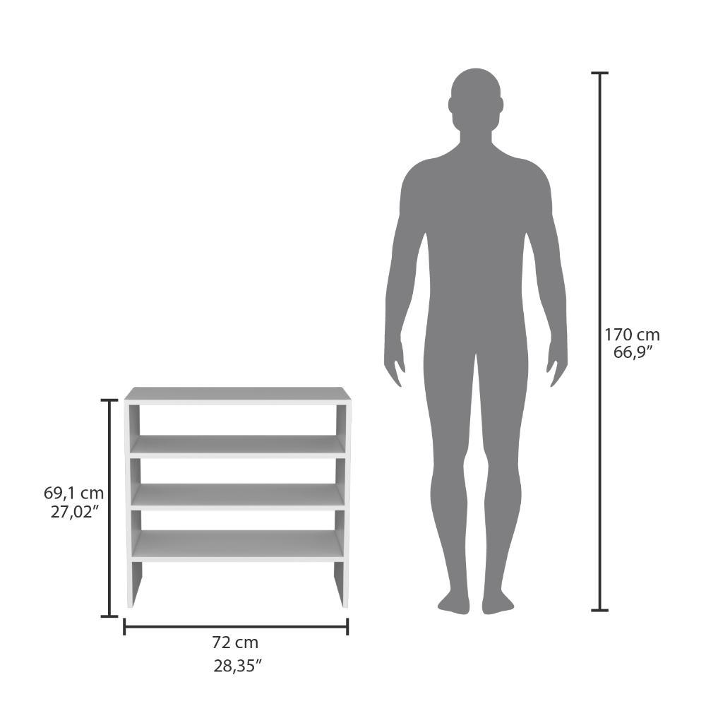 Organizador de Zapatos Apilable Basico Silpa  Blanco