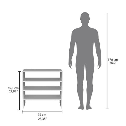 Organizador de Zapatos Apilable Basico Silpa  Blanco