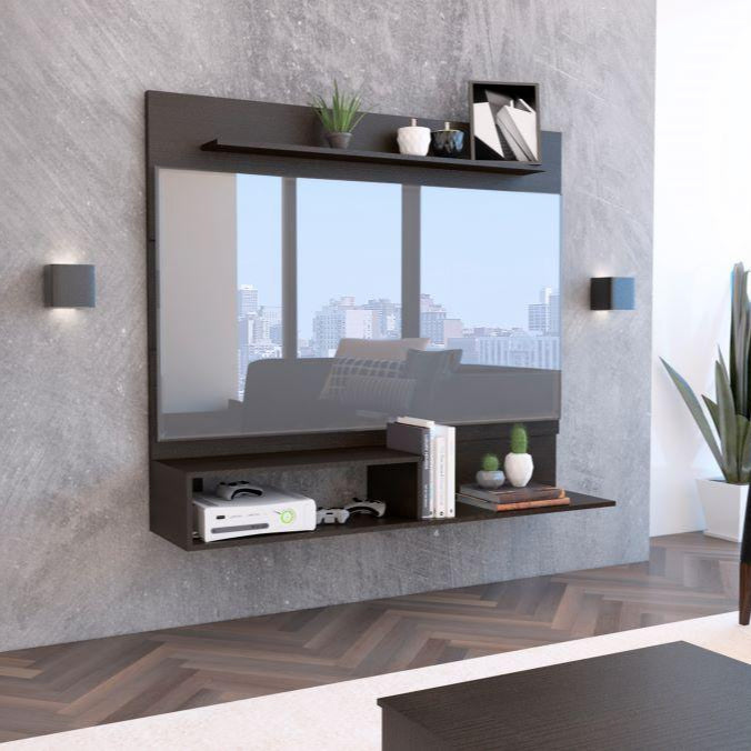 Panel para TV Ascher color Wengue para Sala.