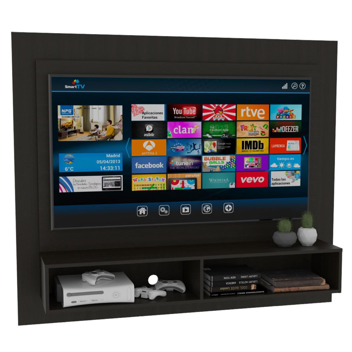 Panel de Tv Jowel Wengue para Televisor de Hasta 55 Pulgadas