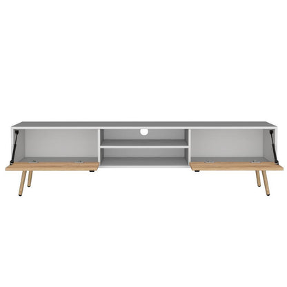 Mesa para TV Corvini Macadamia y Blanco para TV de 75''
