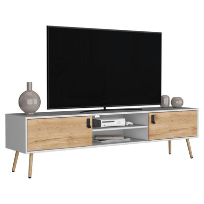 Mesa para TV Corvini Macadamia y Blanco para TV de 75''